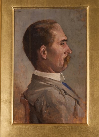 Portrait of Mr Mazzoli by Giovanni Fattori